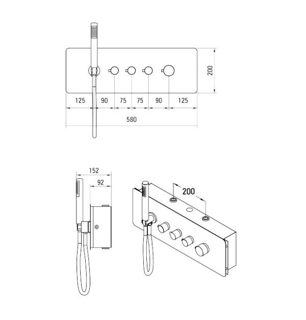 NAC 09CT ūdens maisītājs Multibox specifikācija