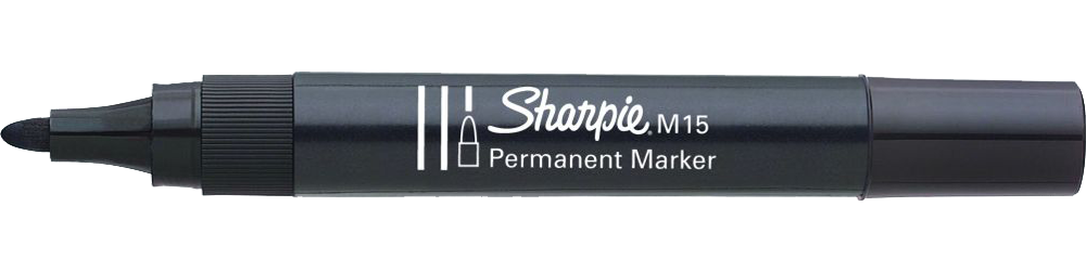 Marķieris Sharpie melns M15