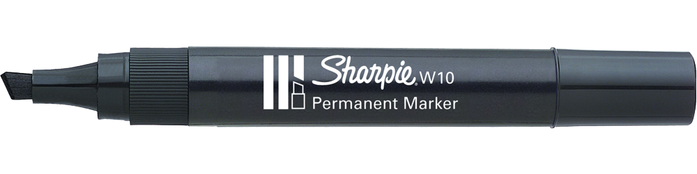 Marķieris Sharpie W10, melns
