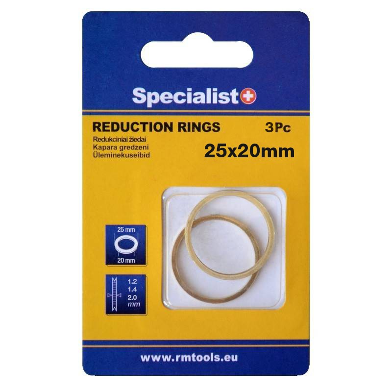 Redukcijas gredzens 25.4x20x1.2/1.4/2 3gab