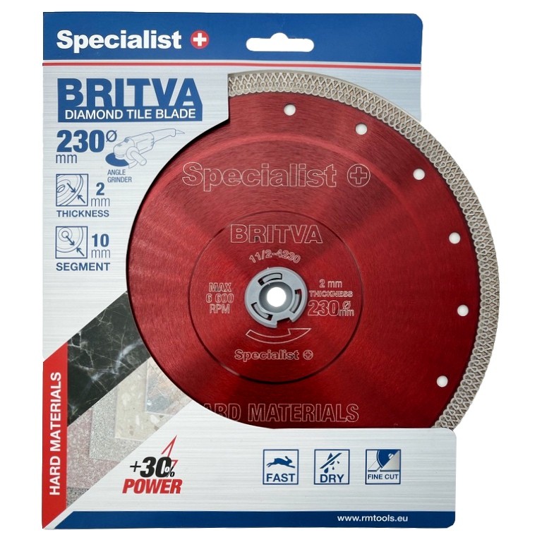 Dim. d. Specialist Britva 230x2x22 mm