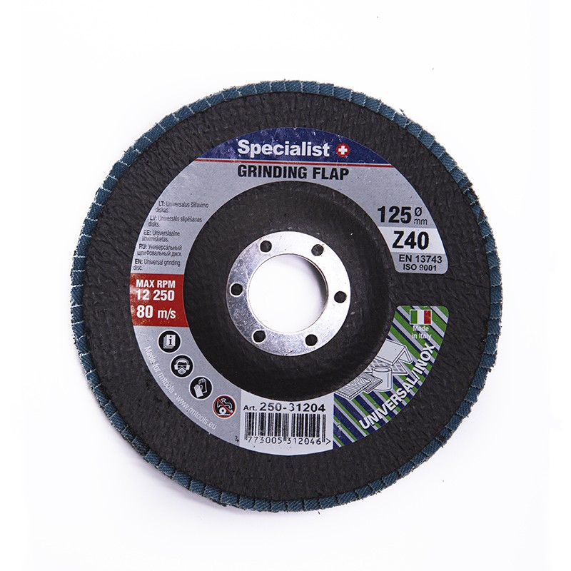 Vēdekļveida slīpēšanas disks 125 ZK40