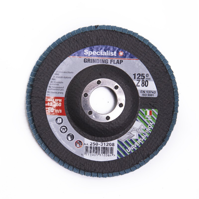 Vēdekļveida slīpēšanas disks 125 ZK80