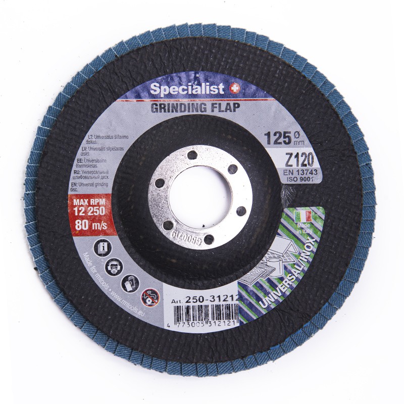 Vēdekļveida slīpēšanas disks 125 ZK120