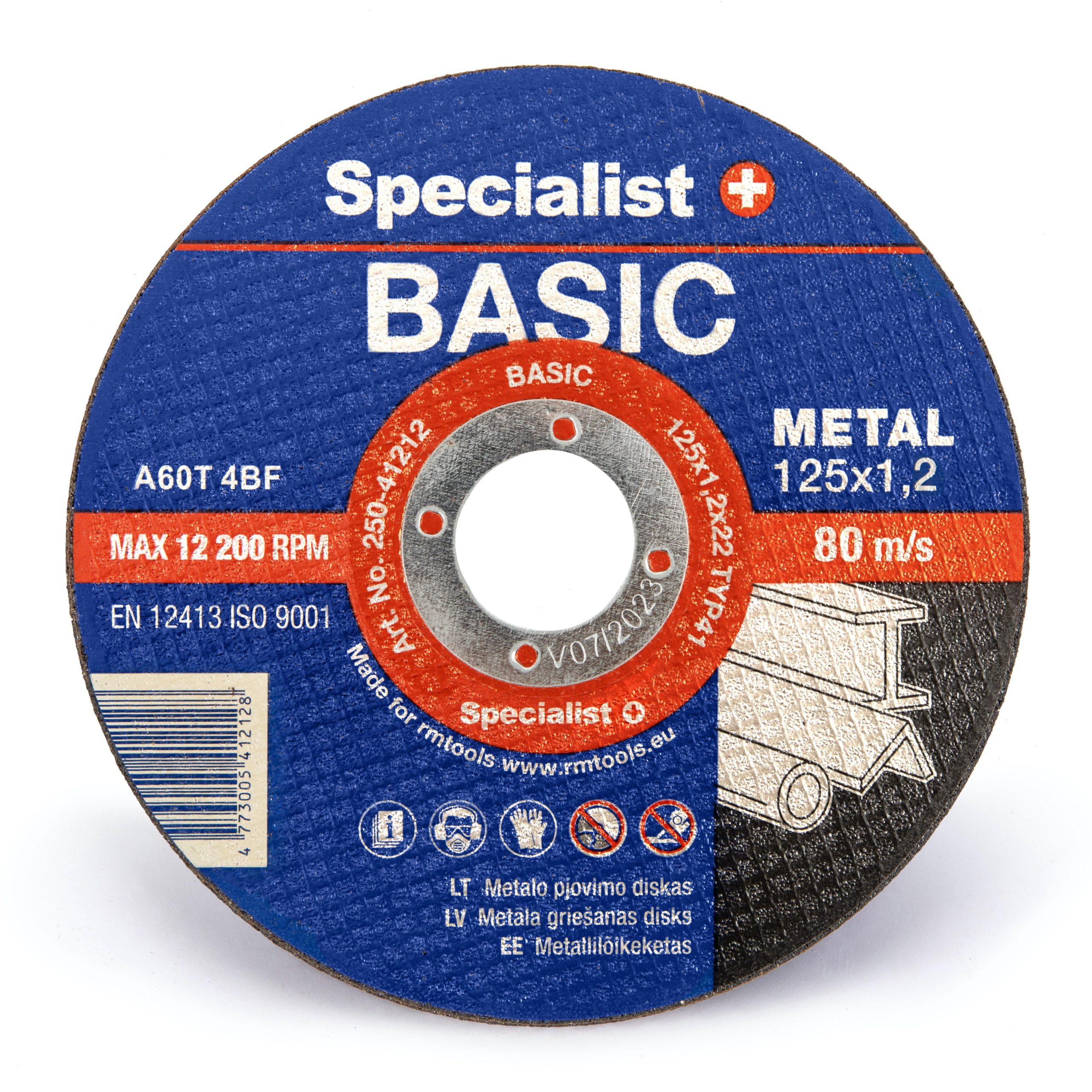 Metāla griešanas disks Specialist BASIC 125x1,2x22