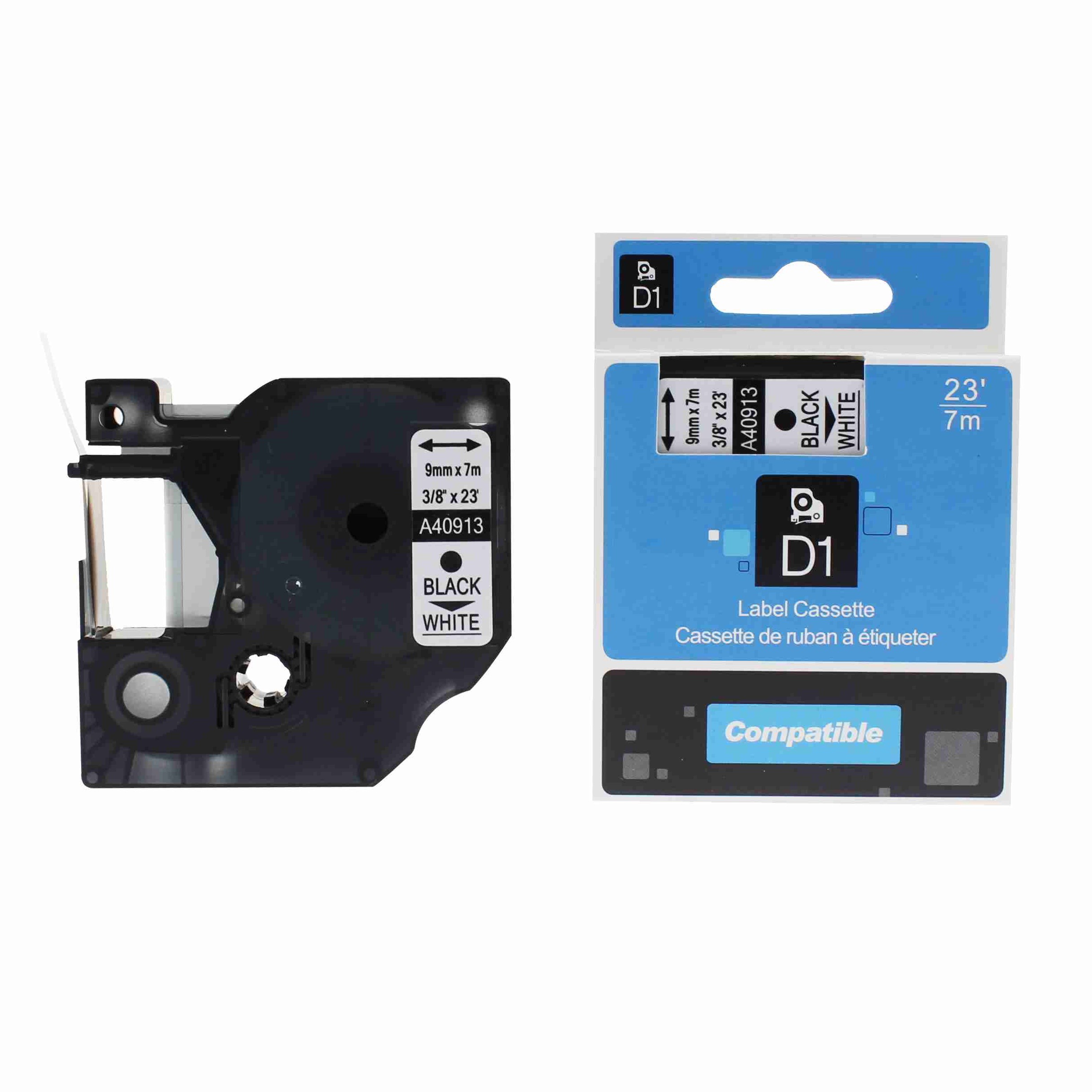 Dymo D1 12 mm mel/dzeltena