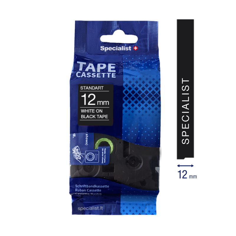 Brother 12 mm standarta balta/mel