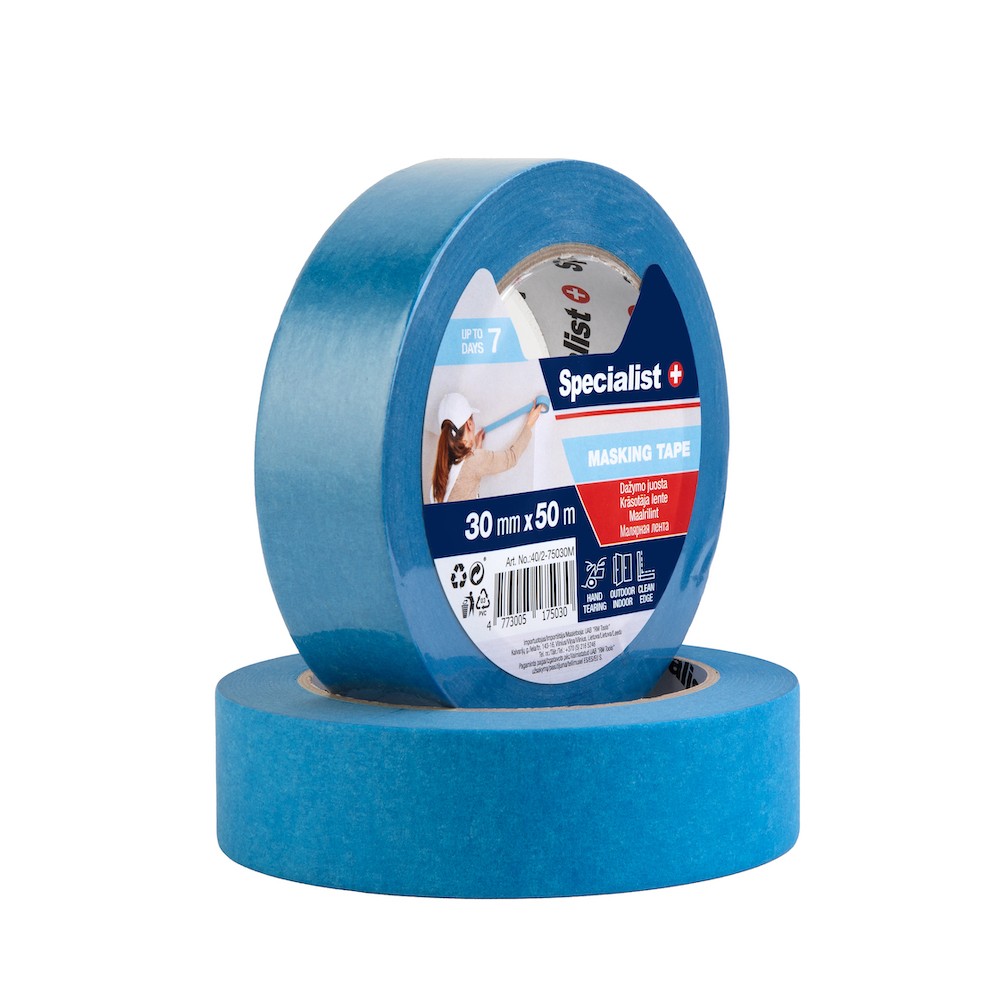 Krāsošanas lente 30 mm x 50 m Zila