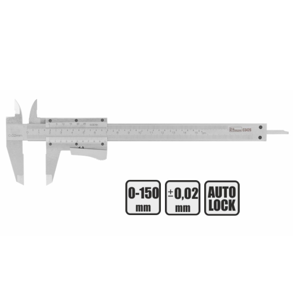 Bīdmērs Auto-Lock Richmann, 150 mm