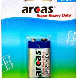 Arcas baterijas 9V Block 6LF22, 1 iep.