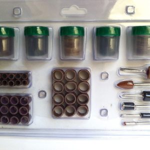 Mini slīpēšanas un pulēsanas komplekts, 206 gb.