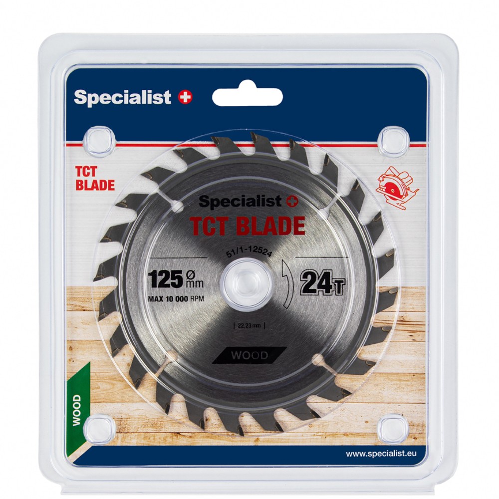 Specialist ripzāģis 125x24Tx22