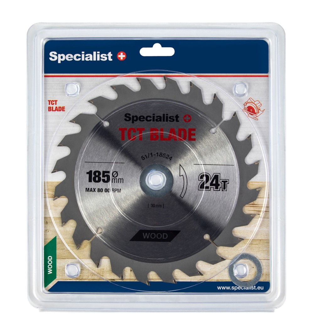 Specialist ripzāģis 185x24Tx30/20/16