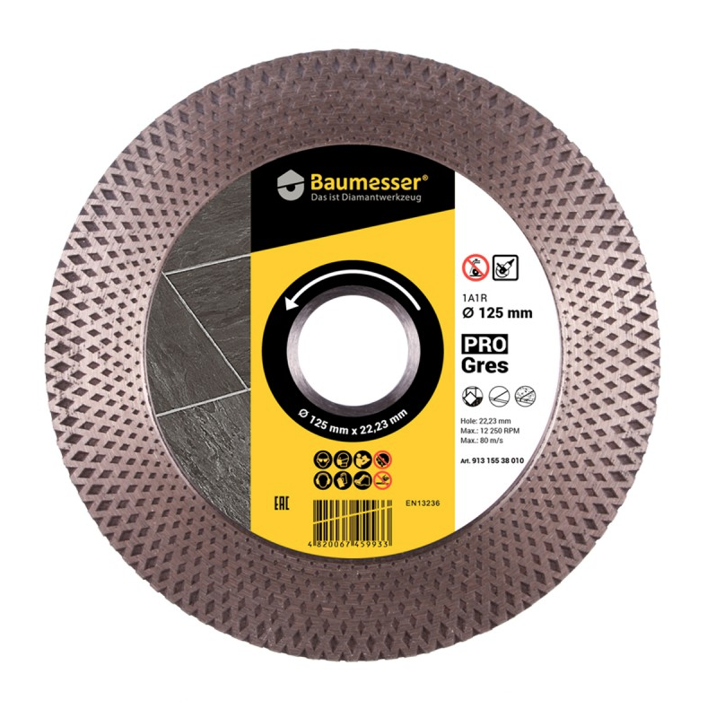 Dimanta griešanas slīpēšanas disks flīzēm 125mm