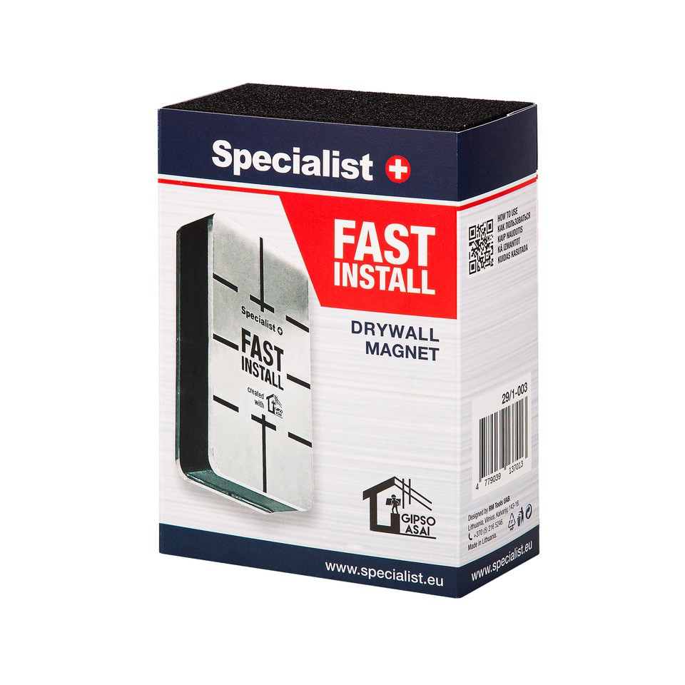 Magnēts ģipškartona montēšanai Specialist+ “Fast I