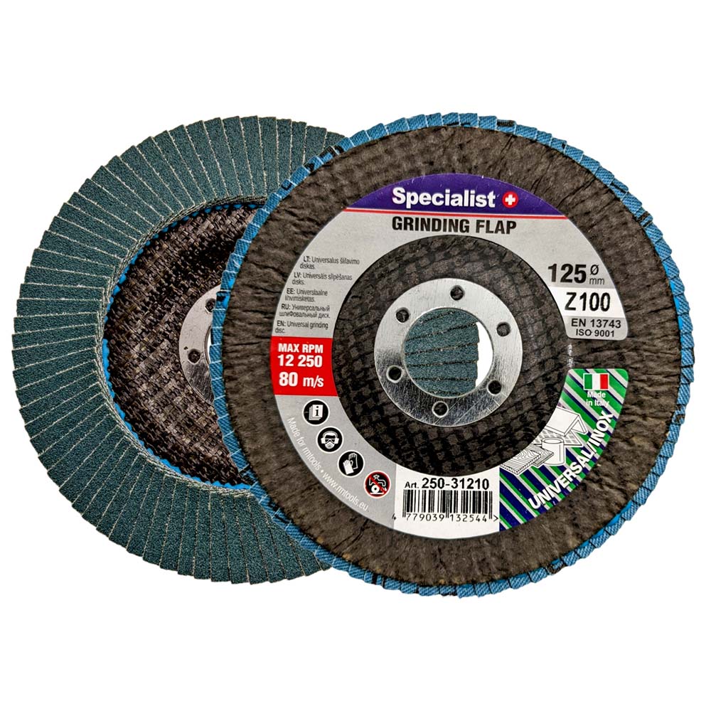 Vēdekļveida slīpēšanas disks 125 ZK100