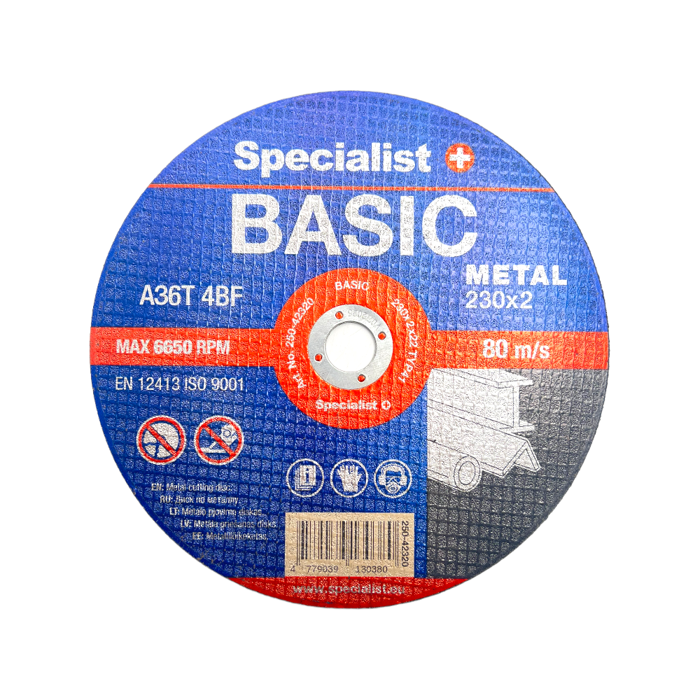 Metāla griešanas disks Specialist BASIC 230x2x22